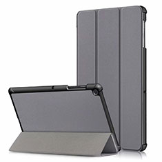 Samsung Galaxy Tab S5e 4G 10.5 SM-T725用手帳型 レザーケース スタンド カバー サムスン グレー