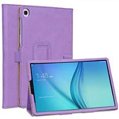 Samsung Galaxy Tab S5e 4G 10.5 SM-T725用手帳型 レザーケース スタンド カバー L01 サムスン パープル