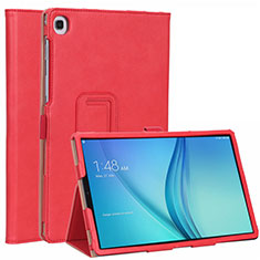 Samsung Galaxy Tab S5e 4G 10.5 SM-T725用手帳型 レザーケース スタンド カバー L01 サムスン レッド