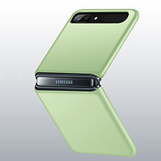 Samsung Galaxy Z Flip 5G用ハードケース プラスチック 質感もマット カバー M01 サムスン グリーン