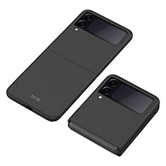Samsung Galaxy Z Flip3 5G用ハードケース プラスチック 質感もマット カバー P06 サムスン ブラック