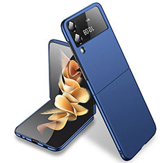 Samsung Galaxy Z Flip3 5G用ハードケース プラスチック 質感もマット カバー P09 サムスン ネイビー