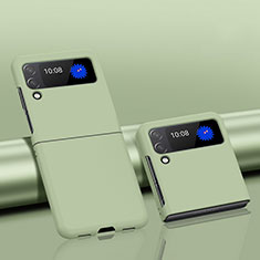 Samsung Galaxy Z Flip3 5G用ハードケース プラスチック 質感もマット カバー L01 サムスン グリーン