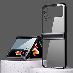Samsung Galaxy Z Flip3 5G用ハードケース プラスチック 質感もマット カバー ZL1 サムスン ブラック