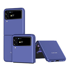 Samsung Galaxy Z Flip4 5G用ハードケース プラスチック 質感もマット カバー P01 サムスン ネイビー