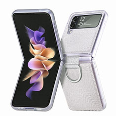 Samsung Galaxy Z Flip4 5G用ハードケース プラスチック 質感もマット カバー H05 サムスン ホワイト