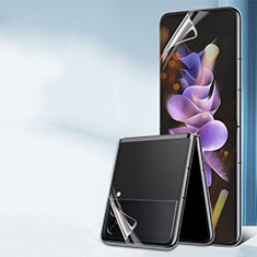 Samsung Galaxy Z Flip4 5G用高光沢 液晶保護フィルム 背面保護フィルム同梱 F01 サムスン クリア