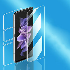 Samsung Galaxy Z Flip4 5G用高光沢 液晶保護フィルム 背面保護フィルム同梱 F05 サムスン クリア