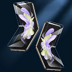 Samsung Galaxy Z Flip4 5G用高光沢 液晶保護フィルム 背面保護フィルム同梱 S09 サムスン クリア