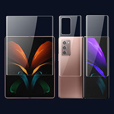 Samsung Galaxy Z Fold2 5G用高光沢 液晶保護フィルム 背面保護フィルム同梱 F01 サムスン クリア