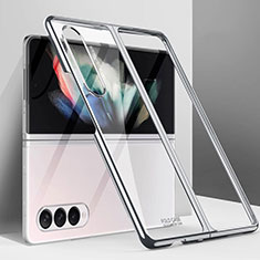 Samsung Galaxy Z Fold3 5G用ハードケース プラスチック 質感もマット カバー L03 サムスン シルバー