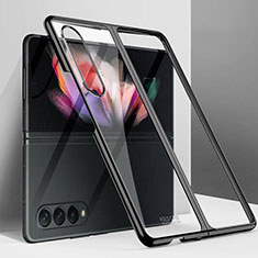 Samsung Galaxy Z Fold3 5G用ハードケース プラスチック 質感もマット カバー L03 サムスン ブラック
