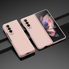 Samsung Galaxy Z Fold3 5G用ハードケース プラスチック 質感もマット カバー L05 サムスン ローズゴールド