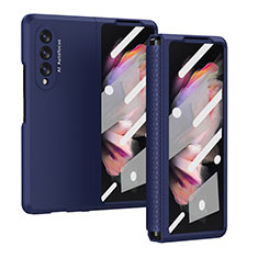 Samsung Galaxy Z Fold3 5G用ハードケース プラスチック 質感もマット カバー R02 サムスン ネイビー