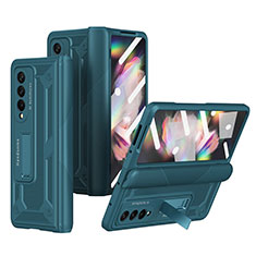 Samsung Galaxy Z Fold3 5G用ハードケース プラスチック 質感もマット カバー R03 サムスン グリーン