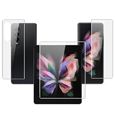 Samsung Galaxy Z Fold3 5G用高光沢 液晶保護フィルム 背面保護フィルム同梱 サムスン クリア