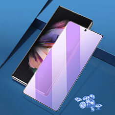 Samsung Galaxy Z Fold3 5G用強化ガラス フル液晶保護フィルム アンチグレア ブルーライト サムスン ブラック