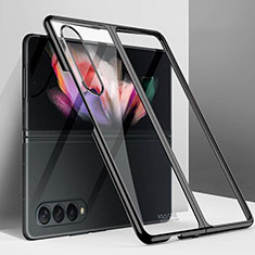 Samsung Galaxy Z Fold4 5G用ハードケース プラスチック 質感もマット カバー L03 サムスン ブラック