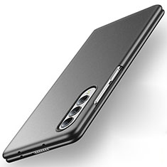 Samsung Galaxy Z Fold4 5G用ハードケース プラスチック 質感もマット サムスン ブラック