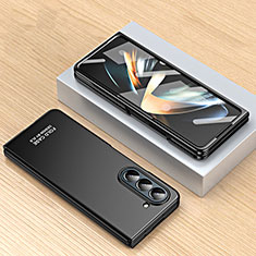 Samsung Galaxy Z Fold5 5G用ハードケース プラスチック 質感もマット 前面と背面 360度 フルカバー ZL3 サムスン ブラック