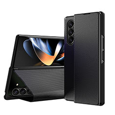 Samsung Galaxy Z Fold5 5G用手帳型 レザーケース スタンド カバー QH1 サムスン ブラック