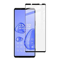 Sony Xperia 1 III用強化ガラス フル液晶保護フィルム F02 ソニー ブラック