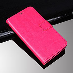 Sony Xperia 10 Plus用手帳型 レザーケース スタンド カバー ソニー ローズレッド