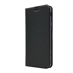 Sony Xperia 10 Plus用手帳型 レザーケース スタンド カバー L01 ソニー ブラック