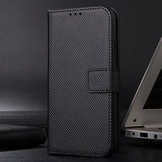 Sony Xperia 5 V用手帳型 レザーケース スタンド カバー BY7 ソニー ブラック