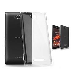 Sony Xperia C S39h用ハードケース クリスタル クリア透明 ソニー クリア