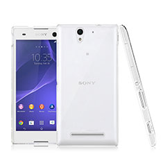 Sony Xperia C3用ハードケース クリスタル クリア透明 ソニー クリア