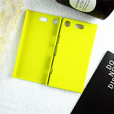 Sony Xperia XZ1 Compact用ハードケース プラスチック 質感もマット M01 ソニー イエロー
