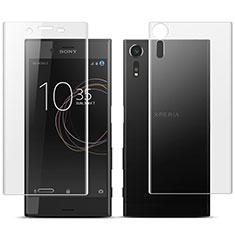 Sony Xperia XZs用高光沢 液晶保護フィルム 背面保護フィルム同梱 ソニー クリア