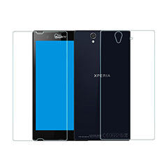 Sony Xperia Z L36h用強化ガラス 液晶保護フィルム 背面保護フィルム同梱 ソニー クリア