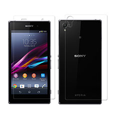 Sony Xperia Z1 L39h用高光沢 液晶保護フィルム 背面保護フィルム同梱 ソニー クリア