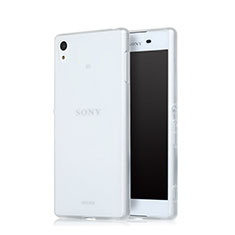 Sony Xperia Z3+ Plus用極薄ソフトケース シリコンケース 耐衝撃 全面保護 クリア透明 ソニー ホワイト