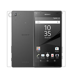 Sony Xperia Z5 Compact用高光沢 液晶保護フィルム 背面保護フィルム同梱 ソニー クリア