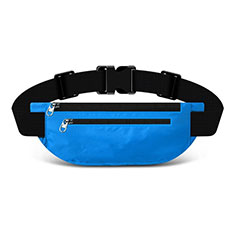Nokia 9 PureView用ベルトポーチ カバーランニング スポーツケース ユニバーサル S03 ブルー