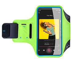 Nokia 7.1 Plus用アームバンド カバーランニング スポーツケース ユニバーサル G03 グリーン