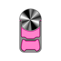 スタンドタイプのスマートフォン ホルダー マグネット式 ユニバーサル バンカーリング 指輪型 H21 ピンク