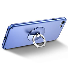 Apple iPhone 11 Pro用スタンドタイプのスマートフォン ホルダー ユニバーサル バンカーリング 指輪型 R01 ネイビー