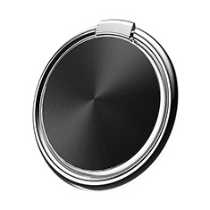 Wiko Sunset用スタンドタイプのスマートフォン ホルダー マグネット式 ユニバーサル バンカーリング 指輪型 Z01 ブラック