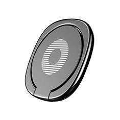 Bq Aquaris C用スタンドタイプのスマートフォン ホルダー マグネット式 ユニバーサル バンカーリング 指輪型 Z02 ブラック
