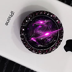 Apple iPhone 6S Plus用スタンドタイプのスマートフォン ホルダー ユニバーサル バンカーリング 指輪型 S16 パープル