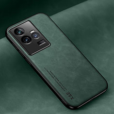 Vivo iQOO 11 5G用ケース 高級感 手触り良いレザー柄 DY2 Vivo グリーン