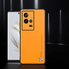 Vivo iQOO 11 Pro 5G用ケース 高級感 手触り良いレザー柄 S03 Vivo オレンジ
