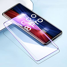 Vivo iQOO 8 Pro 5G用強化ガラス フル液晶保護フィルム アンチグレア ブルーライト F03 Vivo ブラック