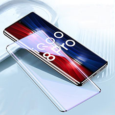 Vivo iQOO 8 Pro 5G用強化ガラス フル液晶保護フィルム アンチグレア ブルーライト Vivo ブラック
