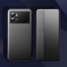 Vivo iQOO 9 5G用手帳型 レザーケース スタンド カバー Vivo ブラック