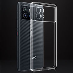 Vivo iQOO 9 5G用極薄ソフトケース シリコンケース 耐衝撃 全面保護 クリア透明 カバー Vivo クリア